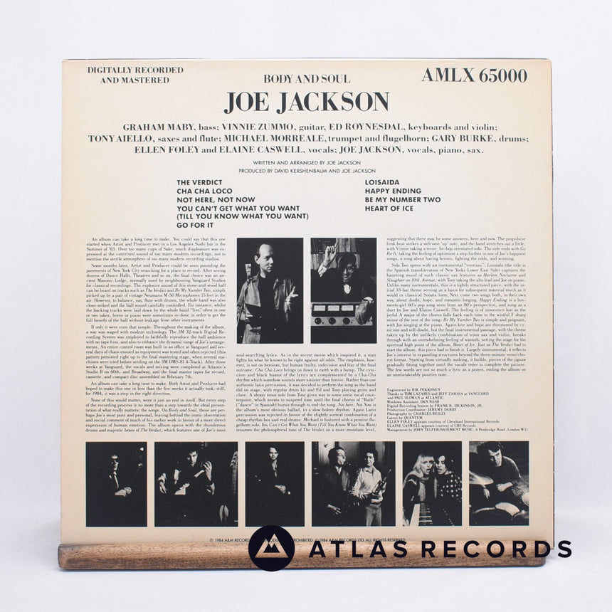 Joe Jackson - Body And Soul - LP Vinyl Record - EX/EX