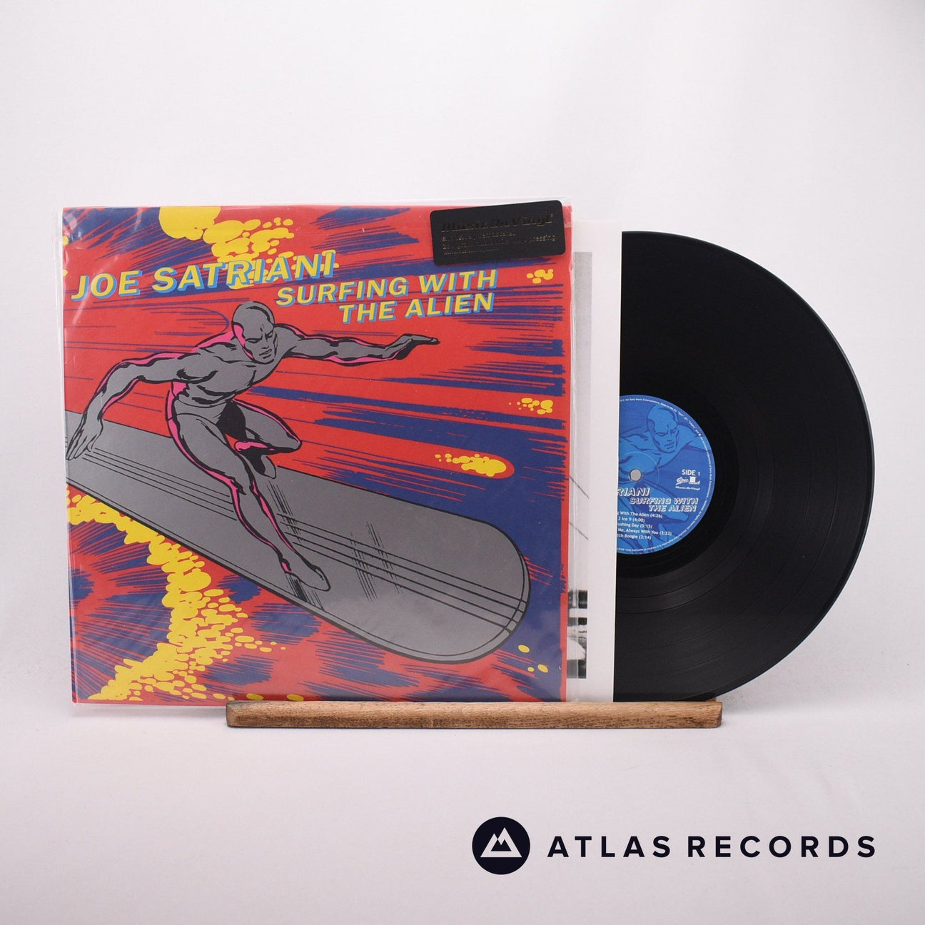 Joe Satriani Surfing With The Alien LP Vinyl Record - Front Cover & Record