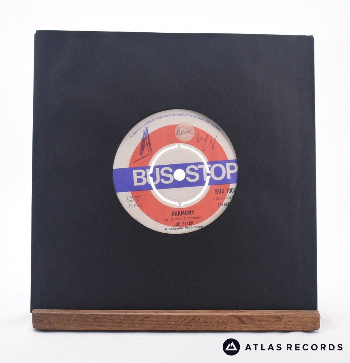 Joe Stack Harmony 7" Vinyl Record - In Sleeve