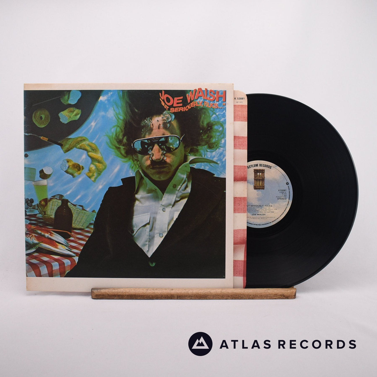 Joe Walsh "But Seriously, Folks..." LP Vinyl Record - Front Cover & Record