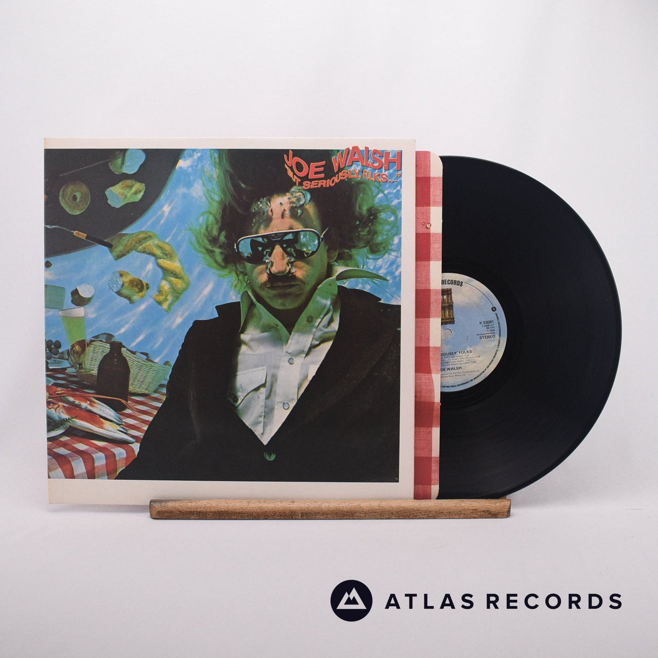 Joe Walsh "But Seriously, Folks..." LP Vinyl Record - Front Cover & Record