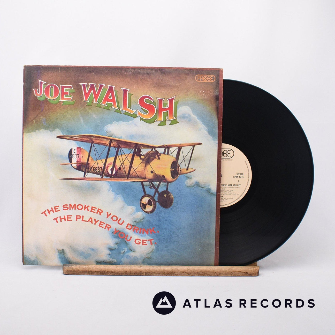Joe Walsh The Smoker You Drink, The Player You Get LP Vinyl Record - Front Cover & Record