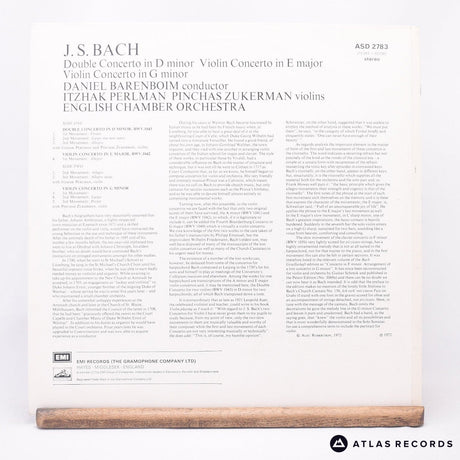 Johann Sebastian Bach - Double Concerto In D Minor - LP Vinyl Record - EX/EX