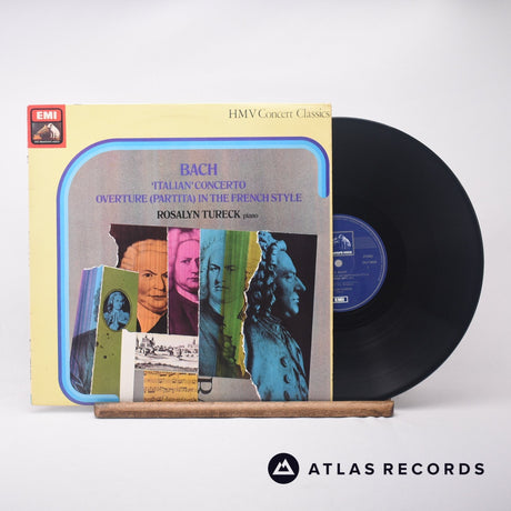 Johann Sebastian Bach 'Italian' Concerto Overture LP Vinyl Record - Front Cover & Record