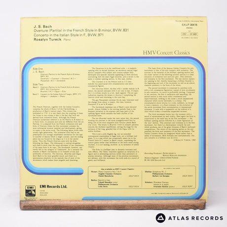 Johann Sebastian Bach - 'Italian' Concerto Overture - LP Vinyl Record - EX/EX