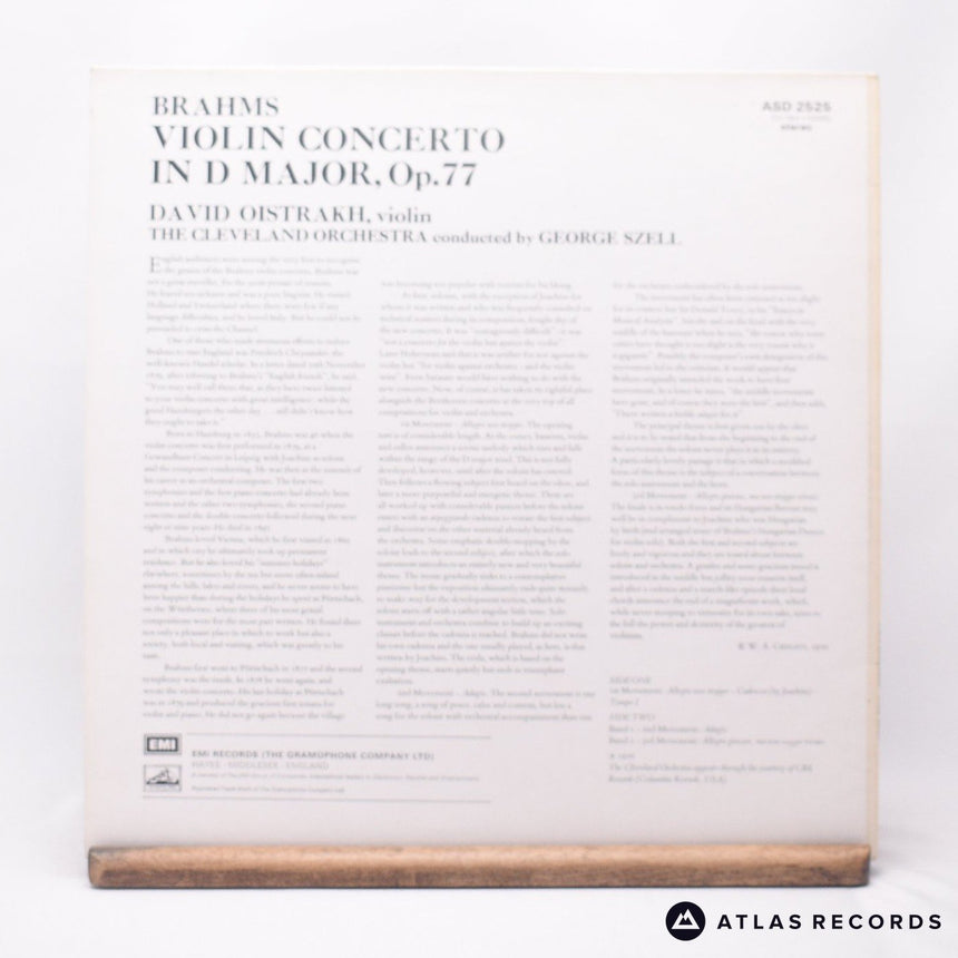 Johannes Brahms - Brahms Violin Concerto In D - LP Vinyl Record - EX/EX