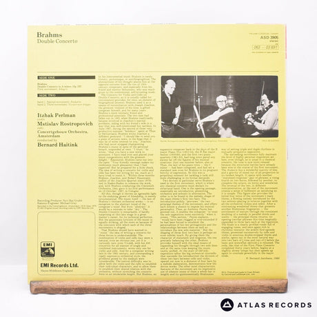 Johannes Brahms - Double Concerto - LP Vinyl Record - EX/EX
