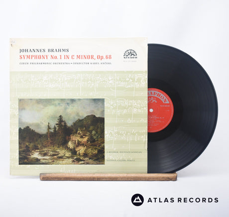 Johannes Brahms Symphony No. 1 In C Minor, Op. 68 LP Vinyl Record - Front Cover & Record