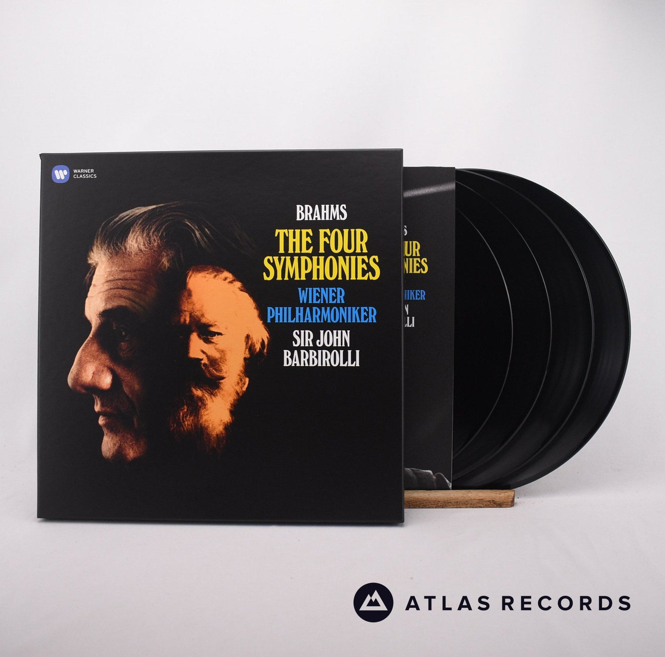 Johannes Brahms The Four Symphonies 4 x LP Vinyl Record - Front Cover & Record