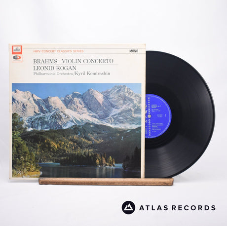 Johannes Brahms Violin Concerto In D Major Op. 77 LP Vinyl Record - Front Cover & Record