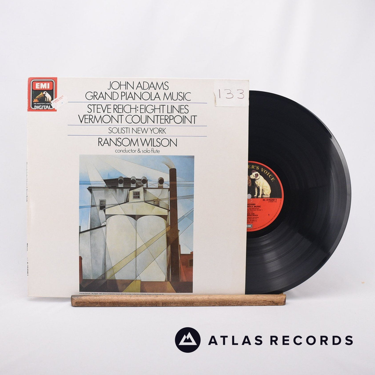 John Adams Grand Pianola Music LP Vinyl Record - Front Cover & Record