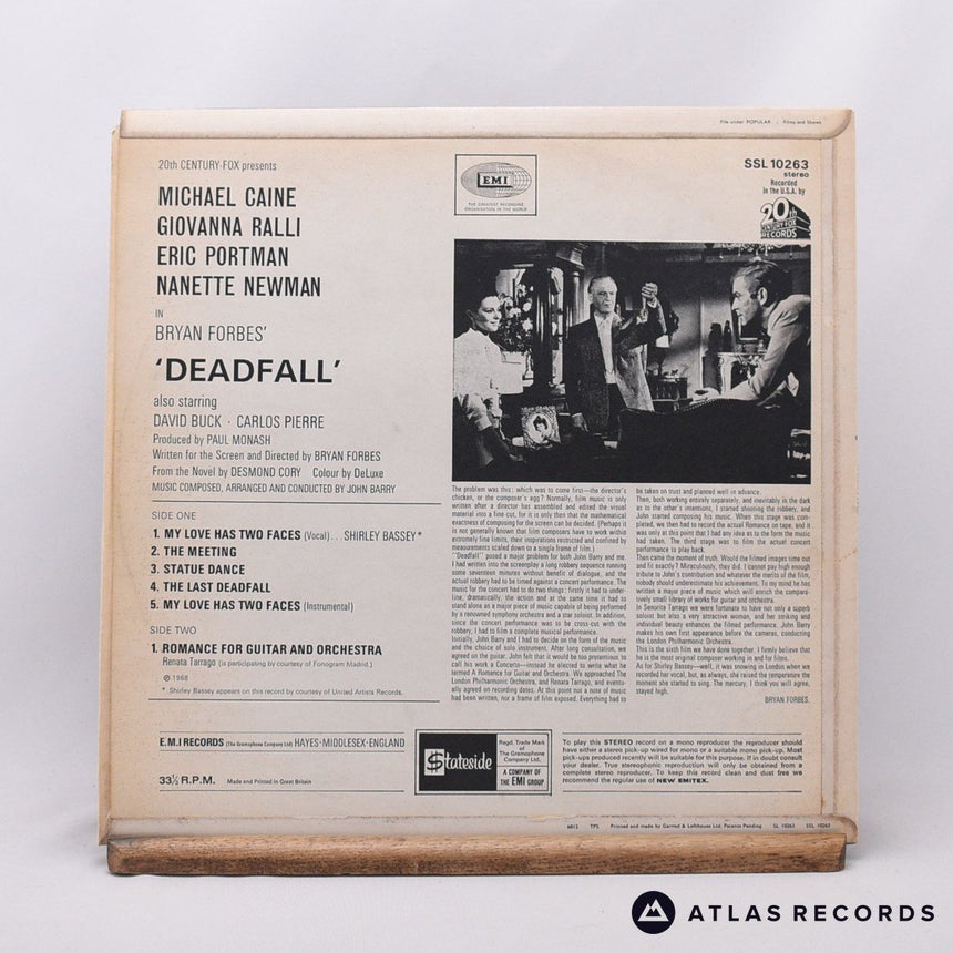 John Barry - Deadfall - LP Vinyl Record - VG+/EX