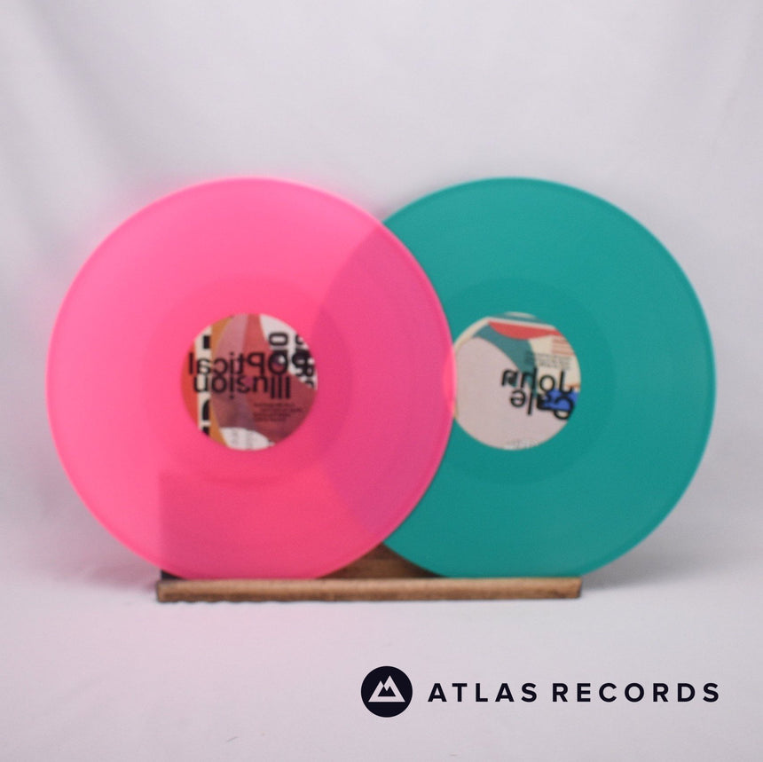 John Cale - Poptical Illusion - Green Pink A1 B 7" + 2 x LP Vinyl Record - NM/NM