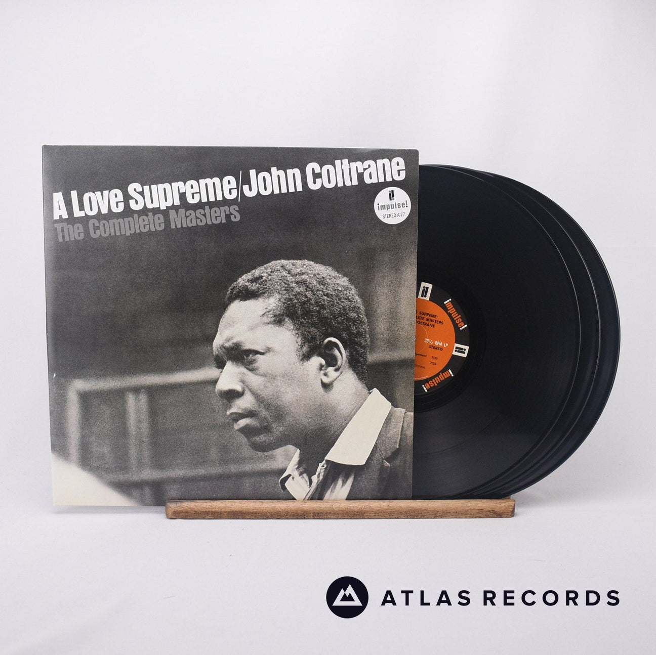 John Coltrane A Love Supreme: The Complete Masters 3 x LP Vinyl Record - Front Cover & Record