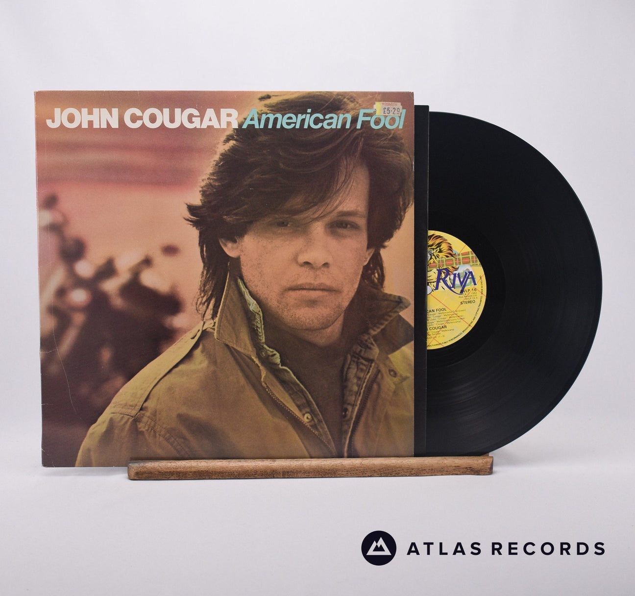 John Cougar Mellencamp American Fool LP Vinyl Record - Front Cover & Record