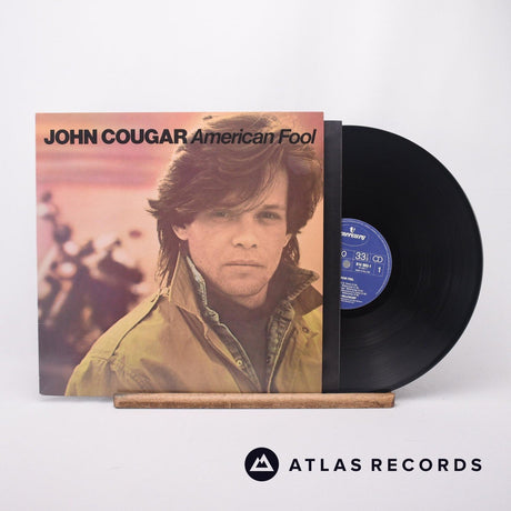 John Cougar Mellencamp American Fool LP Vinyl Record - Front Cover & Record