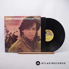 John Cougar Mellencamp American Fool LP Vinyl Record - Front Cover & Record