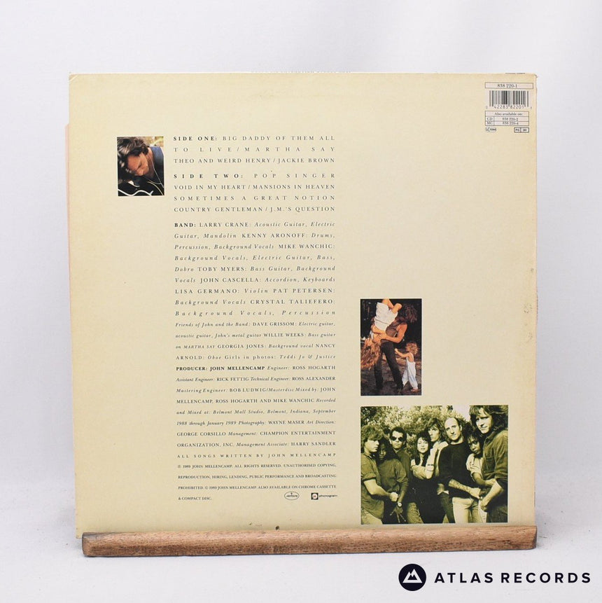 John Cougar Mellencamp - Big Daddy - LP Vinyl Record - EX/VG+