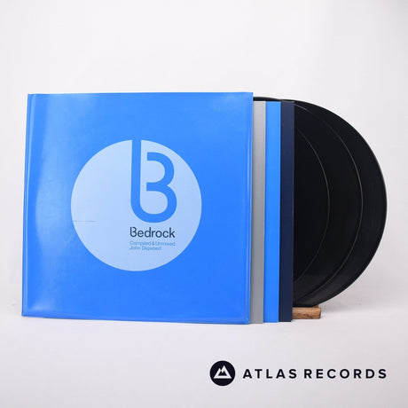 John Digweed Bedrock: Compiled & Unmixed 3 x LP Vinyl Record - Front Cover & Record