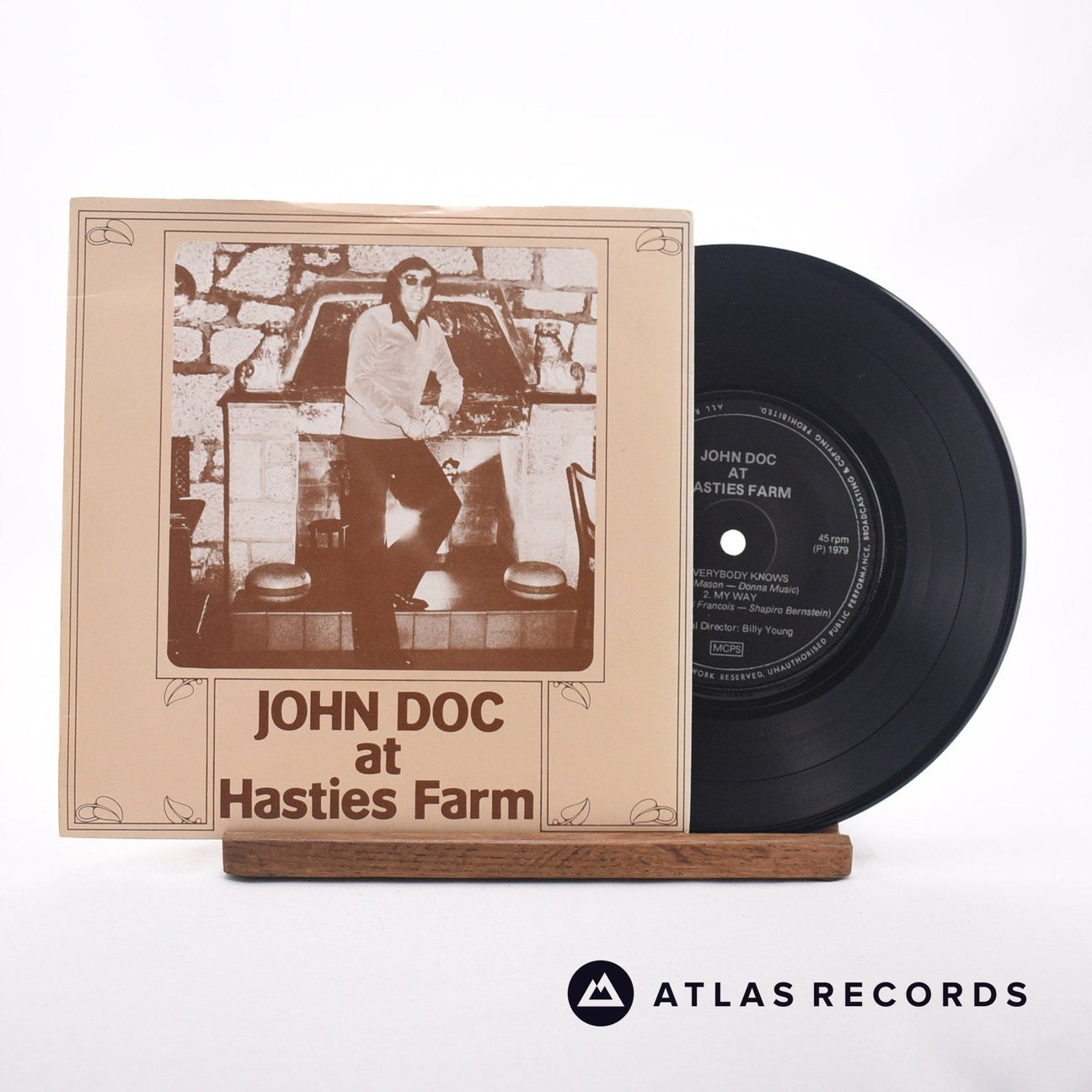 John Doc At Hasties Farm 7" Vinyl Record - Front Cover & Record