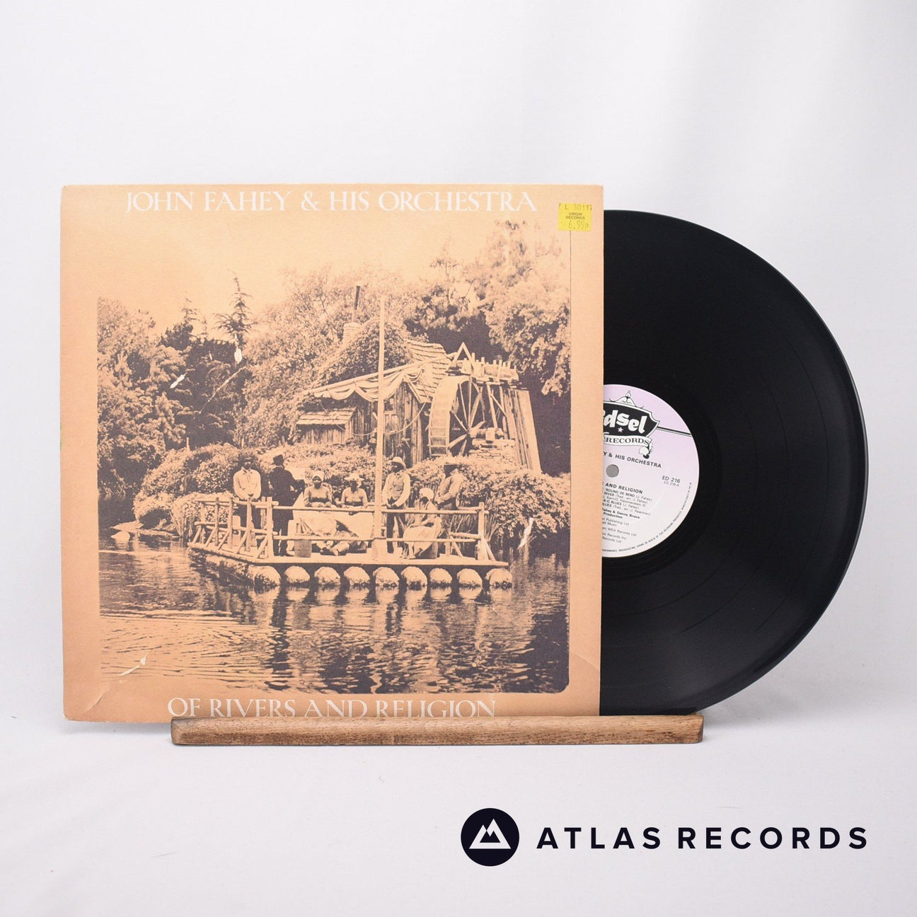 John Fahey & His Orchestra Of Rivers And Religion LP Vinyl Record - Front Cover & Record