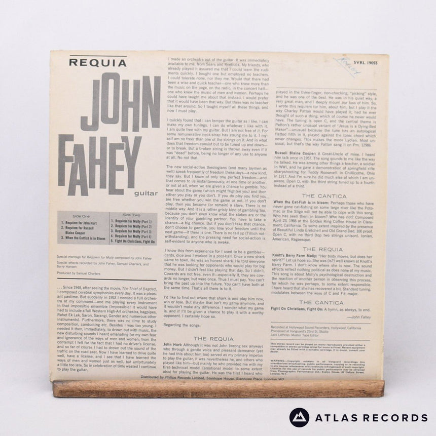 John Fahey - Requia - Stereo LP Vinyl Record - VG+/VG