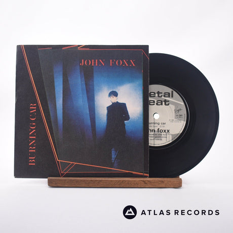 John Foxx Burning Car 7" Vinyl Record - Front Cover & Record