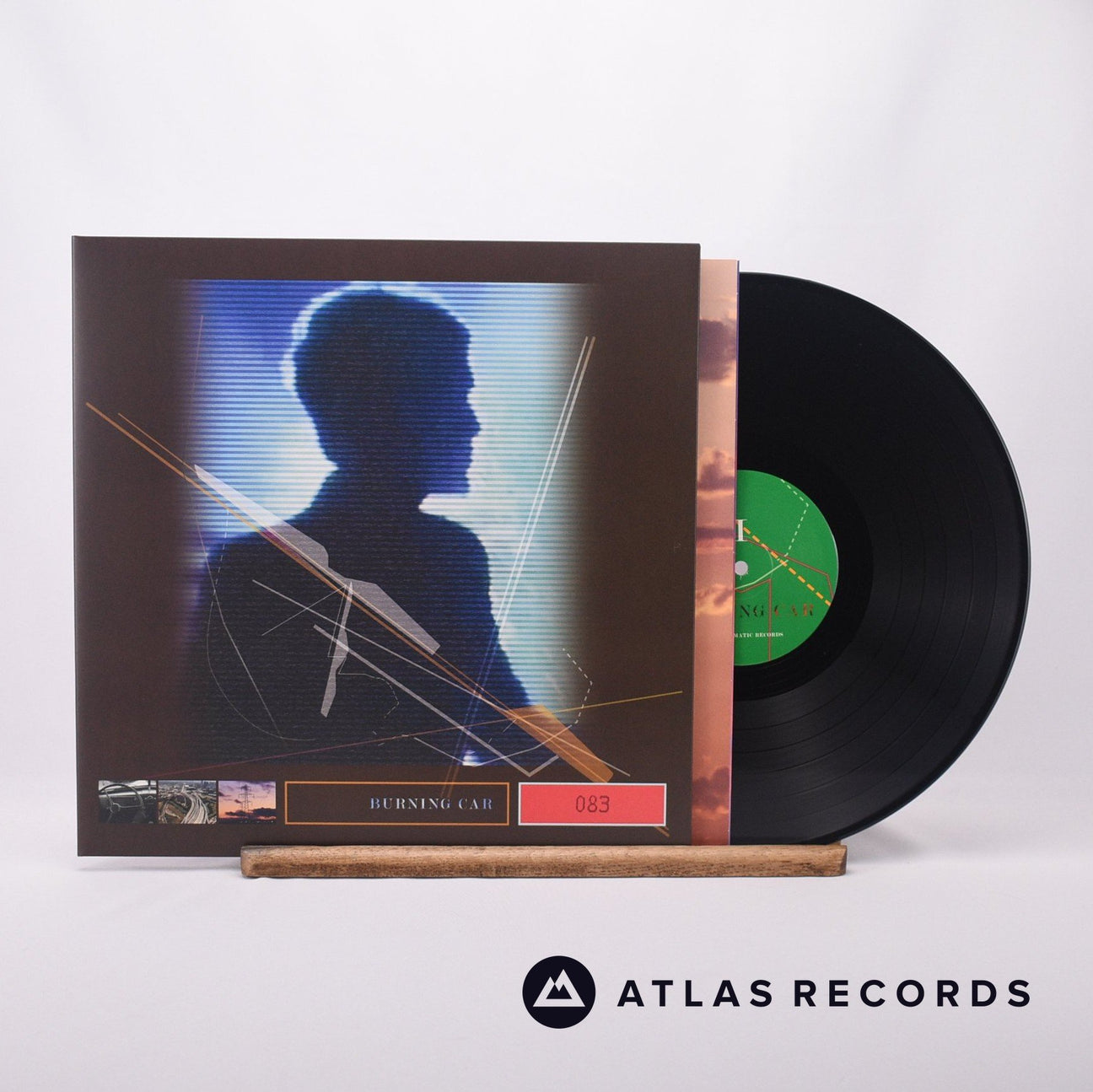 John Foxx Burning Car LP Vinyl Record - Front Cover & Record