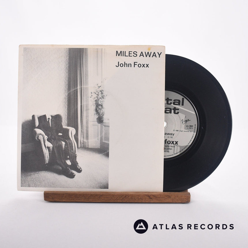 John Foxx Miles Away 7" Vinyl Record - Front Cover & Record