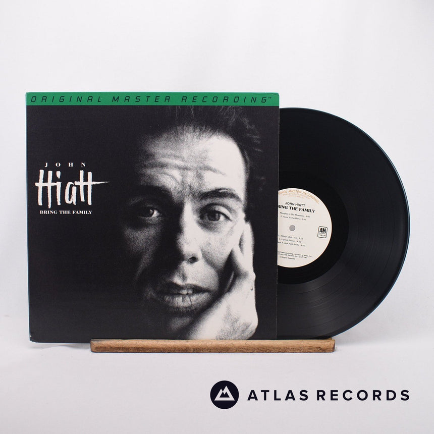 John Hiatt Bring The Family LP Vinyl Record - Front Cover & Record