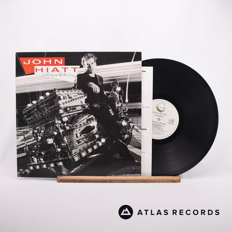 John Hiatt Riding With The King LP Vinyl Record - Front Cover & Record