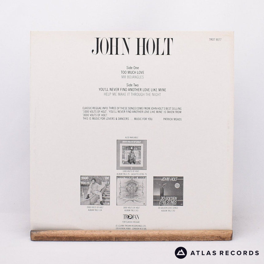 John Holt - Too Much Love - 12" Vinyl Record - VG+/EX