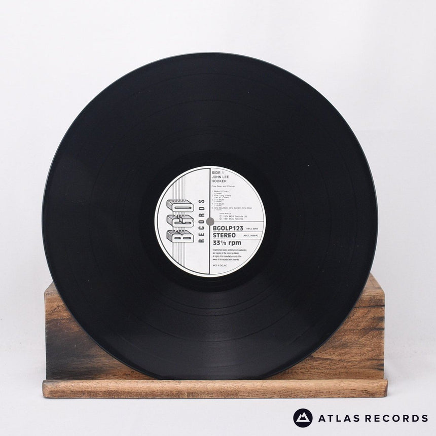 John Lee Hooker - Free Beer And Chicken - Reissue LP Vinyl Record - EX/EX