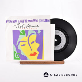 John Lennon Every Man Has A Woman Who Loves Him 7" Vinyl Record - Front Cover & Record