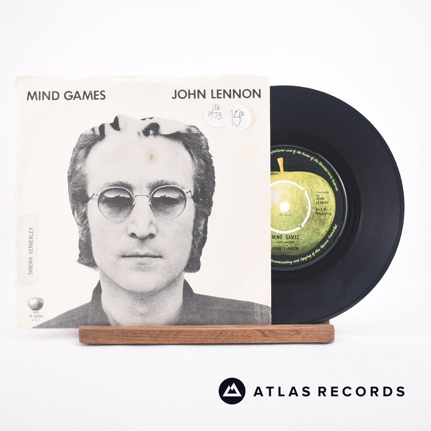 John Lennon Mind Games 7" Vinyl Record - Front Cover & Record