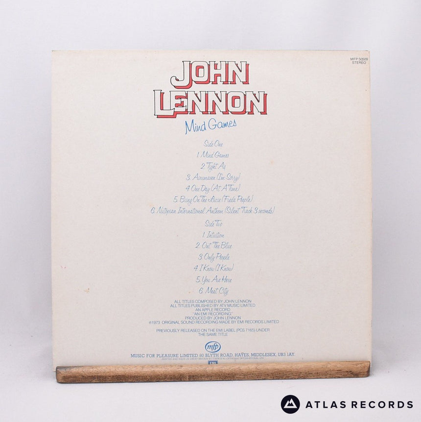 John Lennon - Mind Games - Reissue LP Vinyl Record - EX/EX