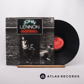 John Lennon Rock 'N' Roll LP Vinyl Record - Front Cover & Record
