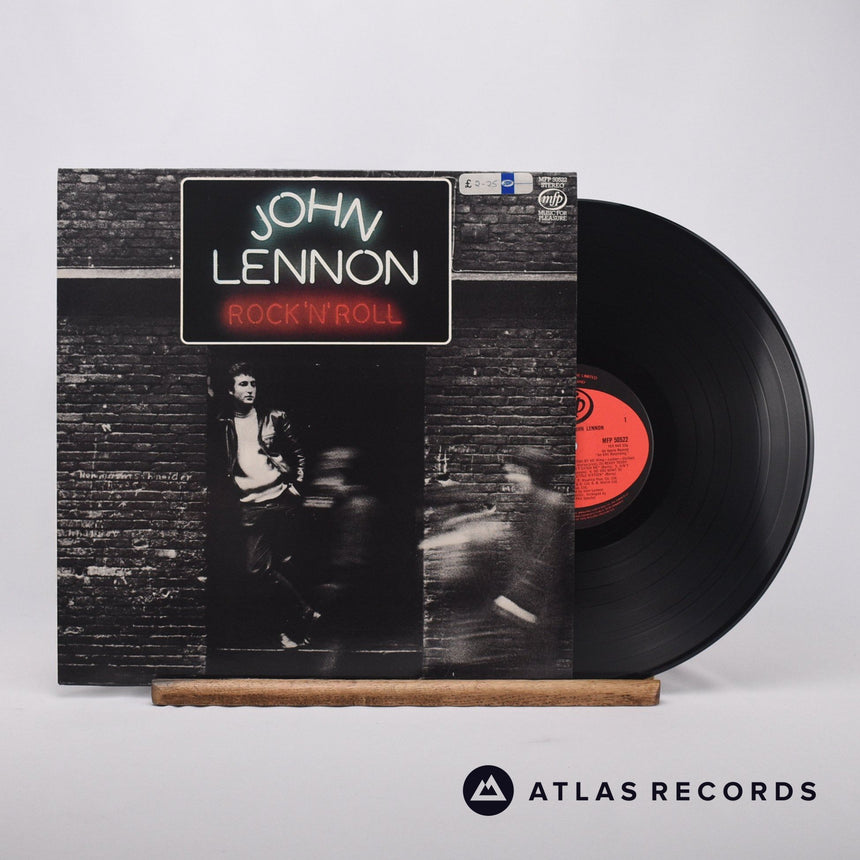 John Lennon Rock 'N' Roll LP Vinyl Record - Front Cover & Record