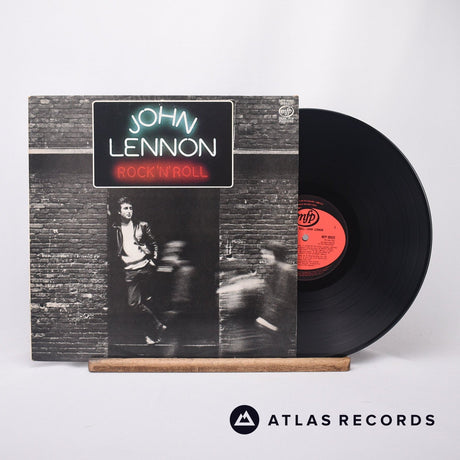 John Lennon Rock 'N' Roll LP Vinyl Record - Front Cover & Record