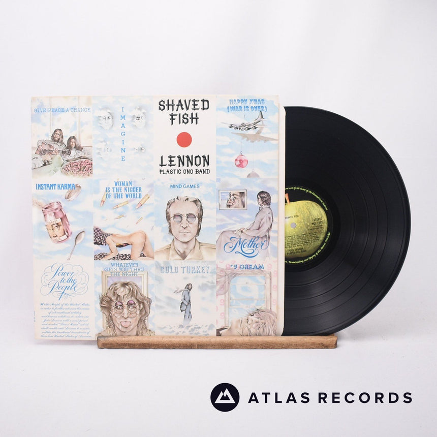 John Lennon Shaved Fish LP Vinyl Record - Front Cover & Record