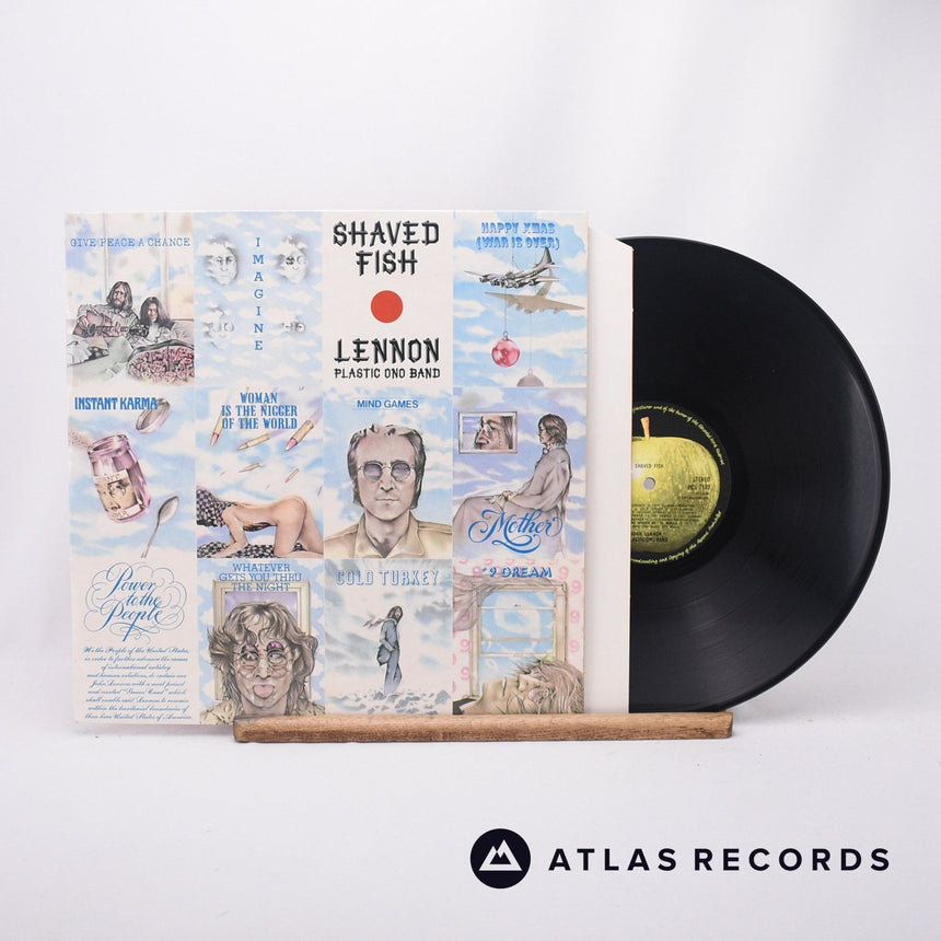John Lennon Shaved Fish LP Vinyl Record - Front Cover & Record