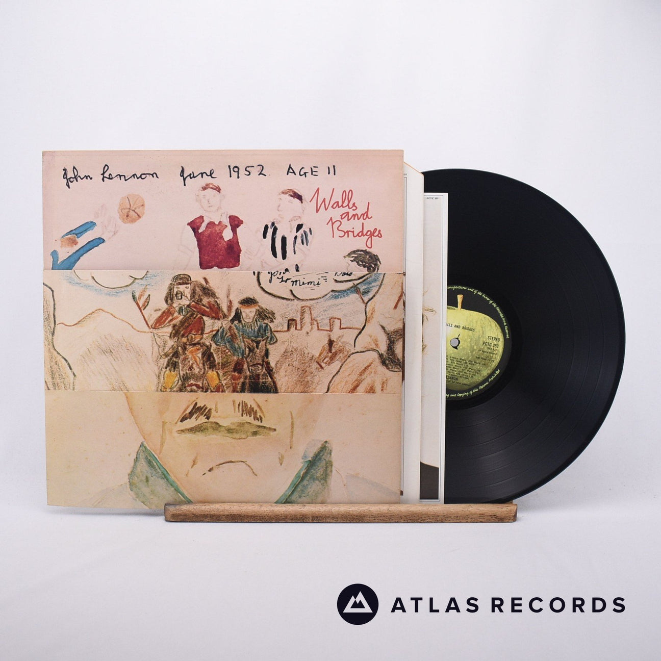 John Lennon Walls And Bridges LP Vinyl Record - Front Cover & Record