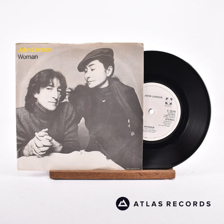 John Lennon Woman 7" Vinyl Record - Front Cover & Record