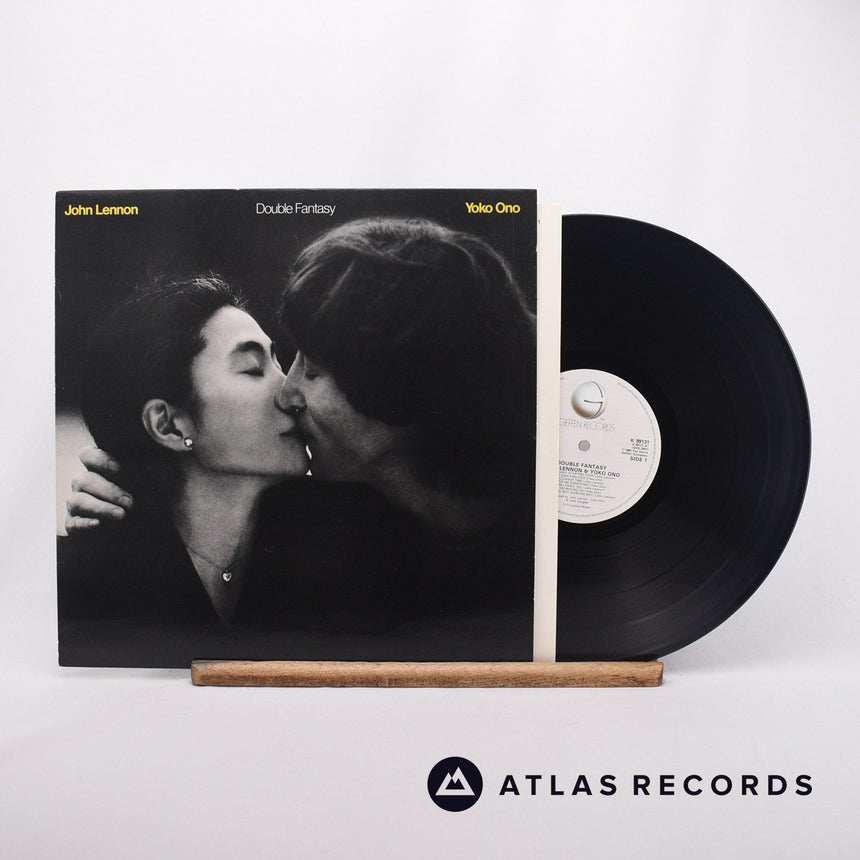 John Lennon & Yoko Ono Double Fantasy LP Vinyl Record - Front Cover & Record