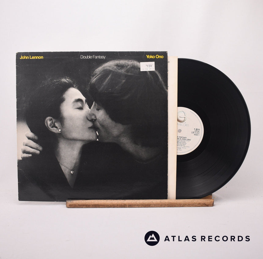 John Lennon & Yoko Ono Double Fantasy LP Vinyl Record - Front Cover & Record