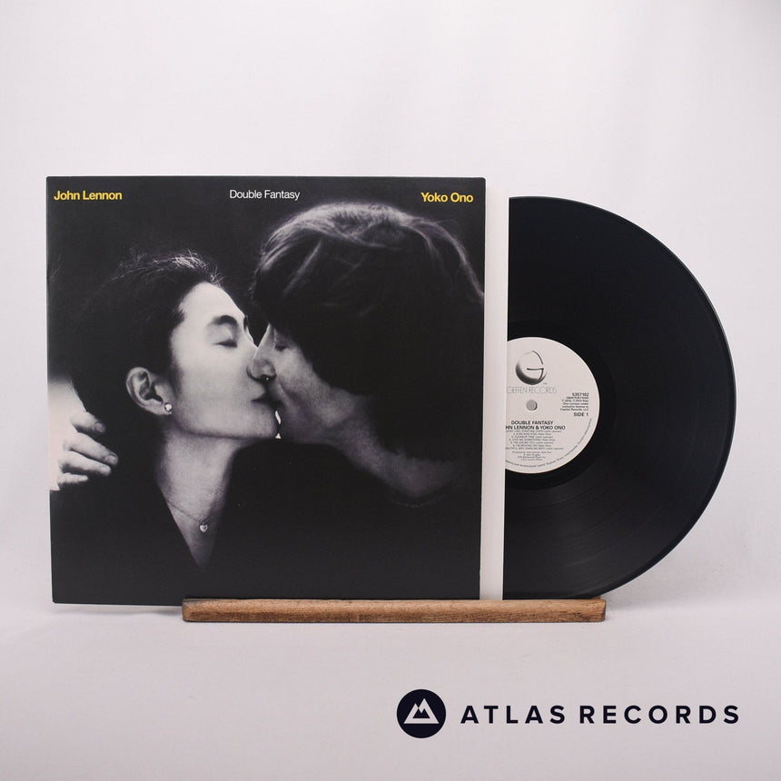 John Lennon & Yoko Ono Double Fantasy LP Vinyl Record - Front Cover & Record