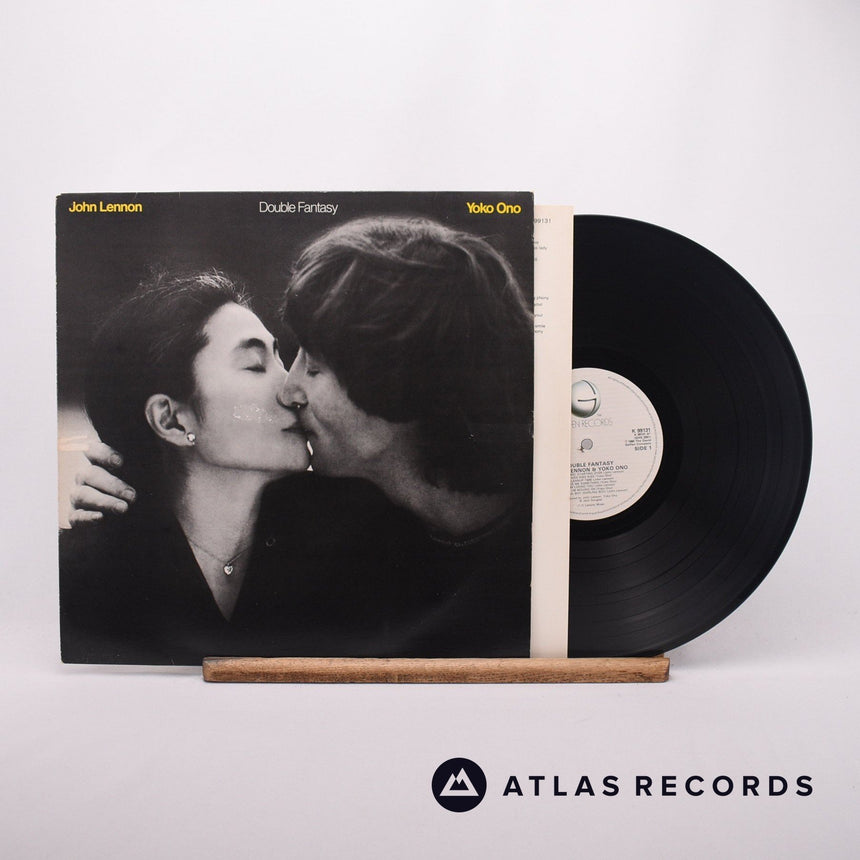 John Lennon & Yoko Ono Double Fantasy LP Vinyl Record - Front Cover & Record