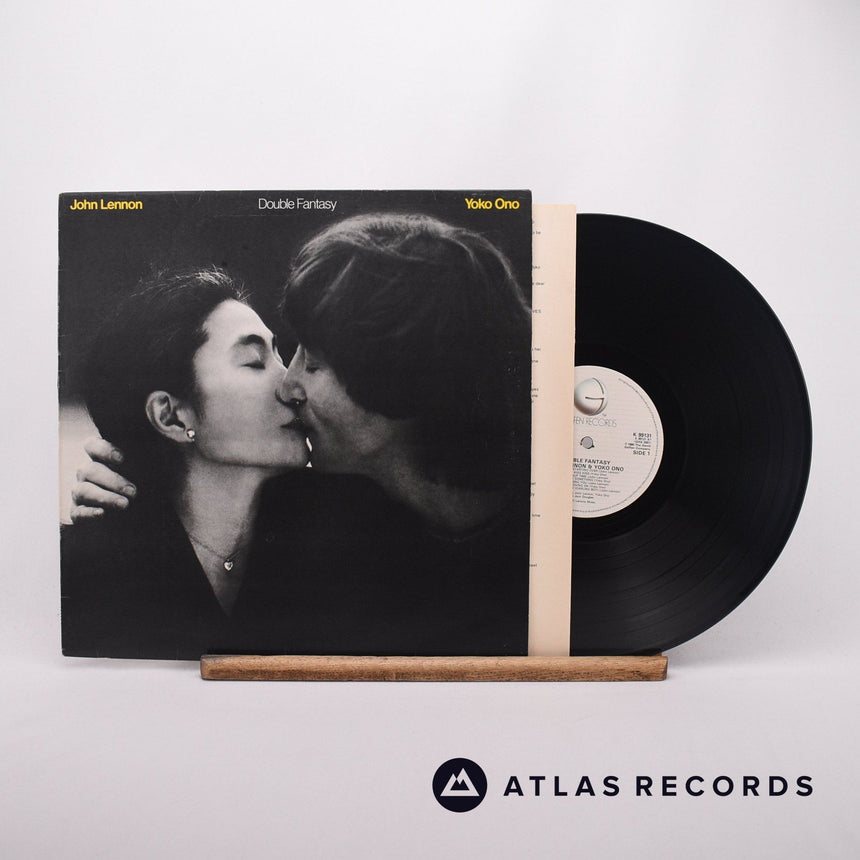 John Lennon & Yoko Ono Double Fantasy LP Vinyl Record - Front Cover & Record