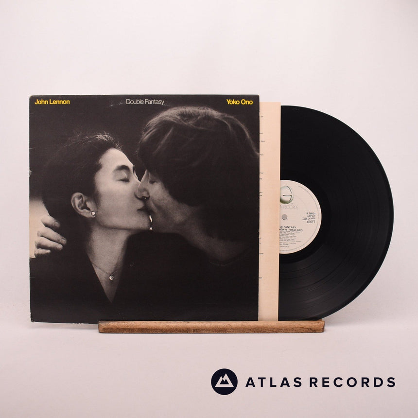 John Lennon & Yoko Ono Double Fantasy LP Vinyl Record - Front Cover & Record