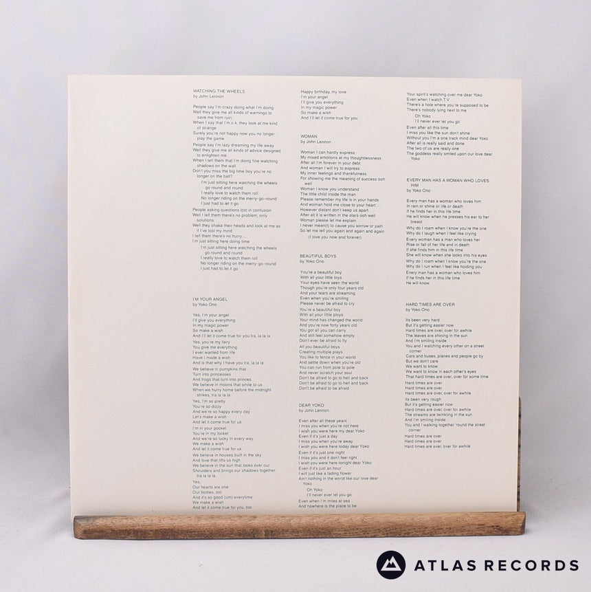 John Lennon & Yoko Ono - Double Fantasy - LP Vinyl Record - VG+/EX